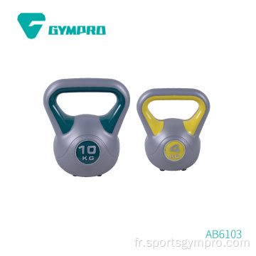 Ciment Plastic Two Color Kettlebell